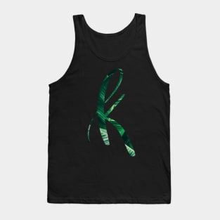 K initial cursive Tank Top